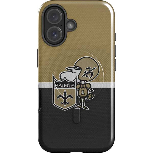NFL New Orleans Saints Vintage iPhone 16 Plus Magsafe Impact Case
